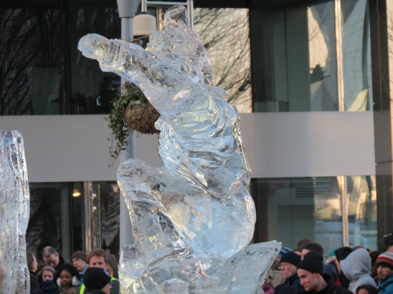 Festival de esculturas de hielo - Canary Warf