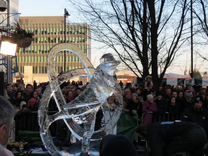 Festival de esculturas de hielo - Canary Warf