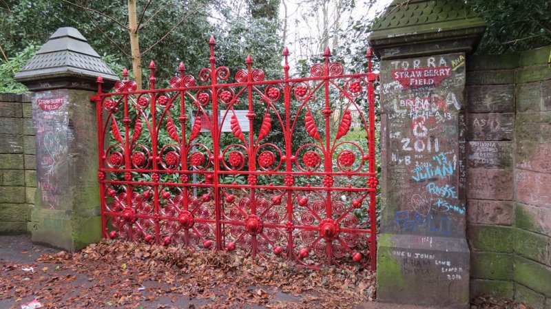 Strawberry Fields gate - Liverpool