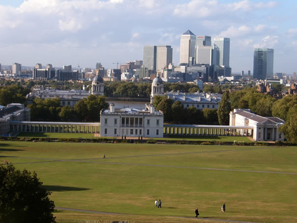 Vistas de Londres desde Greenwich Park