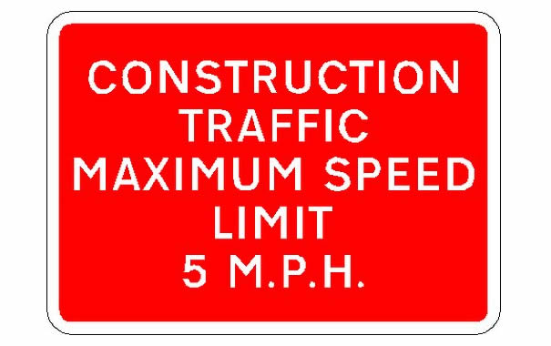 MPH señal de tráfico en UK