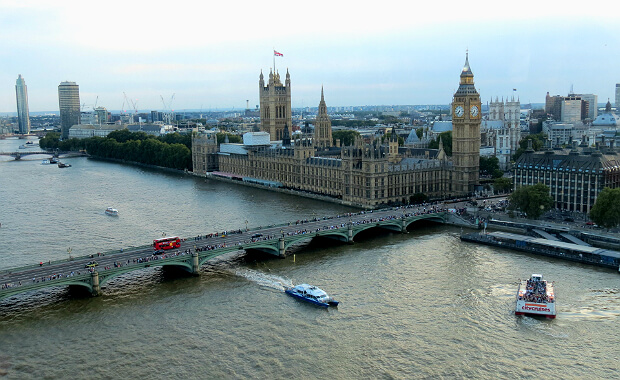 Palacio de Westminster desde el London Eye