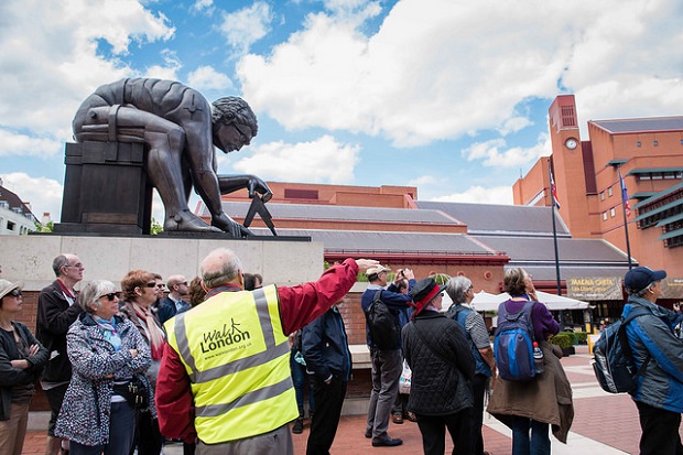 Walk London tour in British Library