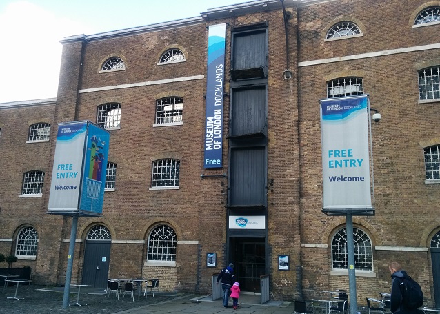 Edificio del Museum of London Docklands, en West India Docks