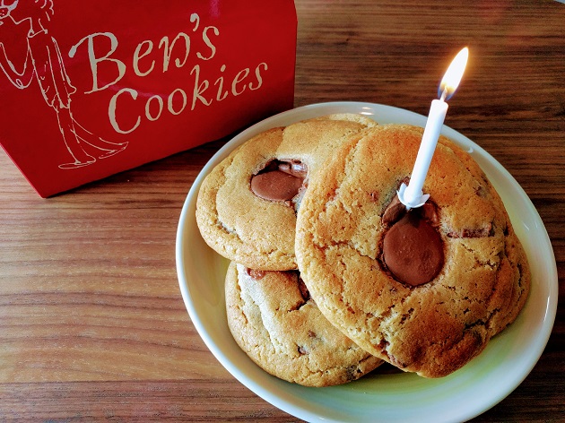 Cookies de chocolate Ben's Cookies para celebrar 6 años en Londres